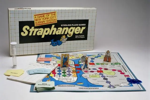 Board Game, âStraphanger: A Game of the New York City Subway System,â circa 1983
